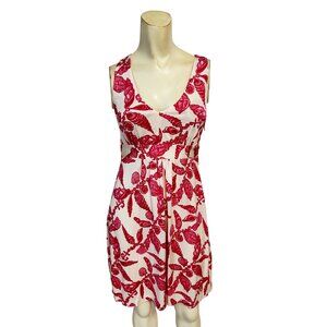 Lilly Pulitzer Hotty Pink Fallin in Love Patty Dress Silk Cotton Size XS
